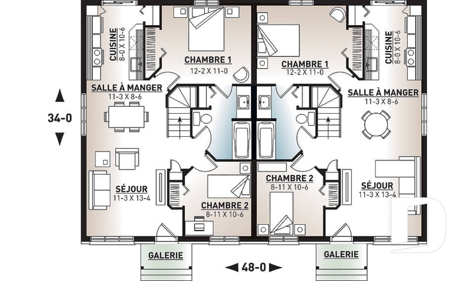 Rez-de-chaussée -  - Daunais