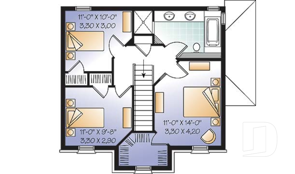 Étage -  - Bernadotte 2
