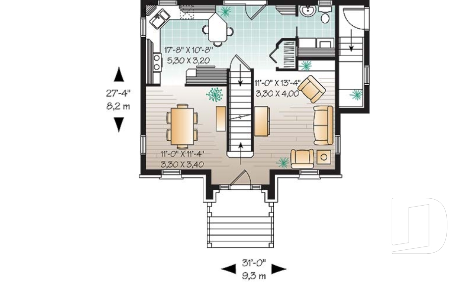 Rez-de-chaussée -  - Bernadotte 2