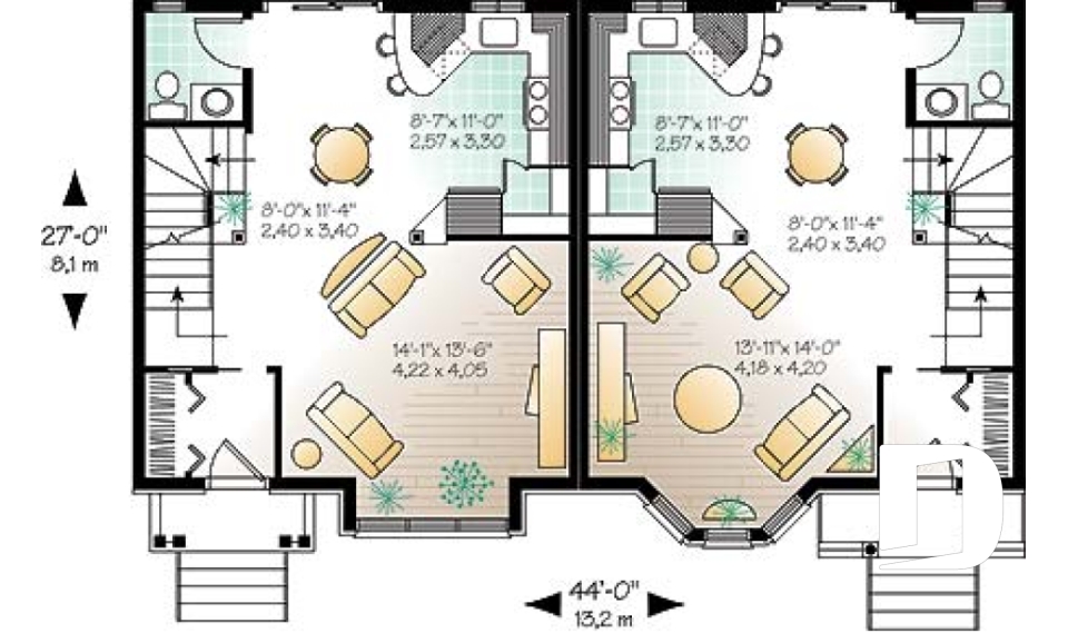 Rez-de-chaussée -  - Roosevelt
