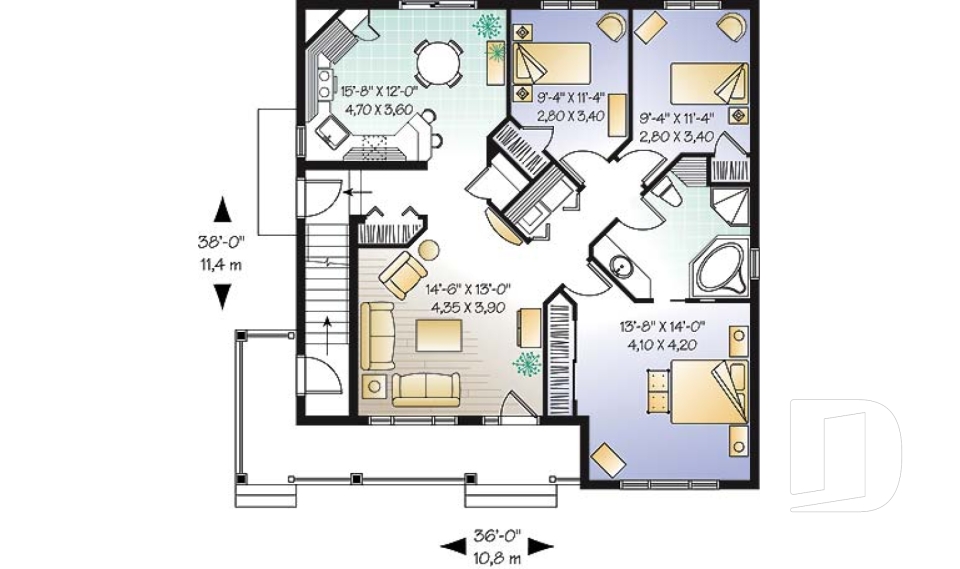 Rez-de-chaussée -  - Fairfield
