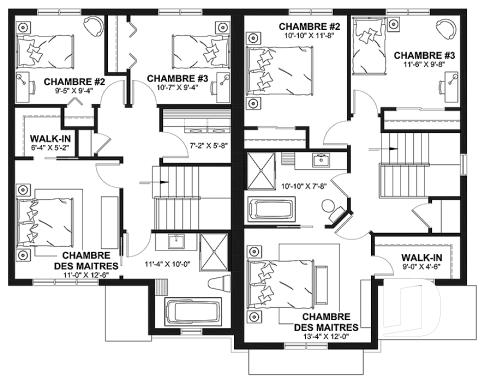 Étage - Duplex à étages 3 chambres, 1.5 salles de bain, style farmhouse, aire ouverte - Dawson