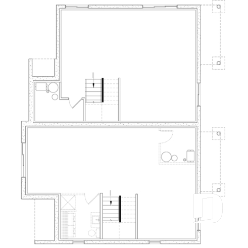 Sous-sol - Duplex à étages 3 chambres, 1.5 salles de bain, style farmhouse, aire ouverte - Dawson
