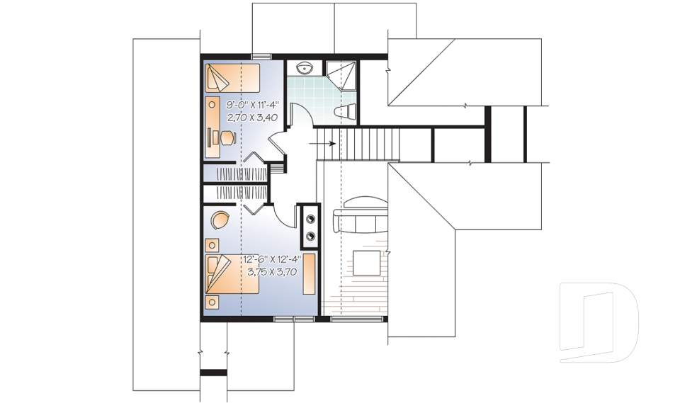 Étage -  - Chèvrefeuille 2