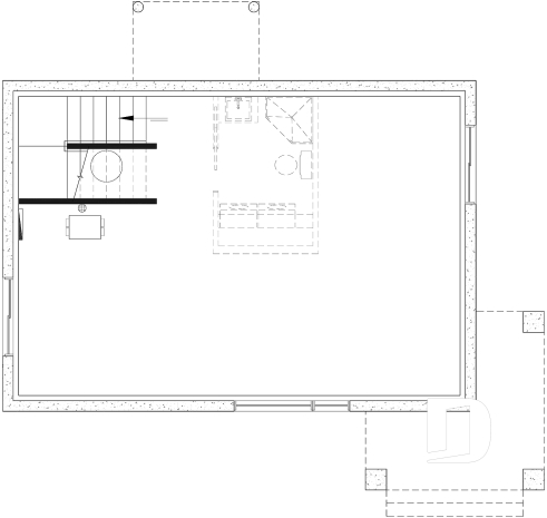 Sous-sol aménageable (Optionel $) - Plan de maison moderne compacte avec aire ouverte, suite à l’étage et grande terrasse - Joshua