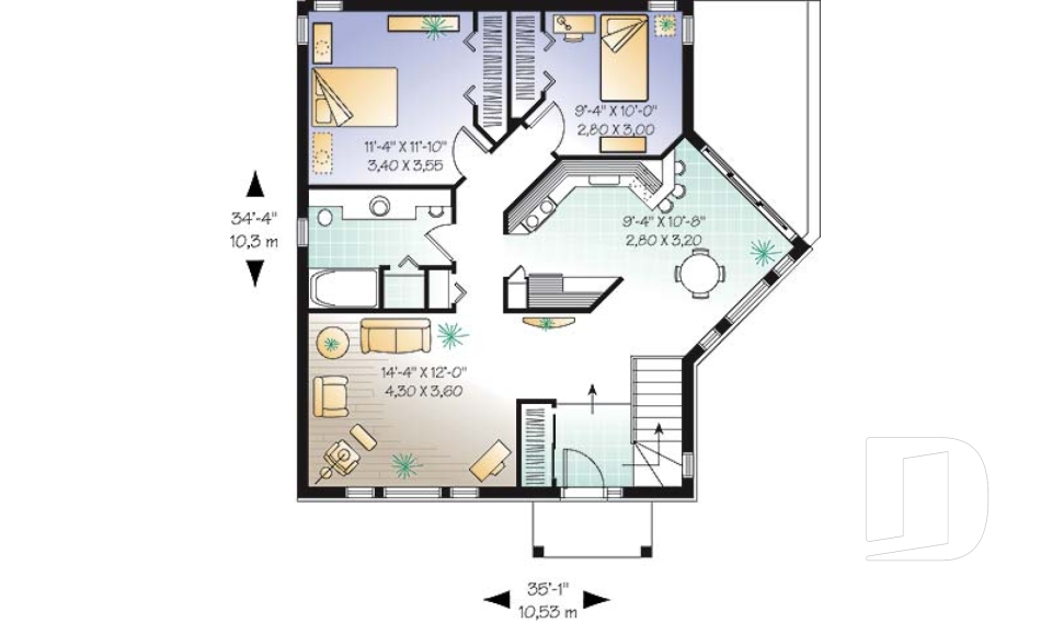 Rez-de-chaussée -  - Porticus