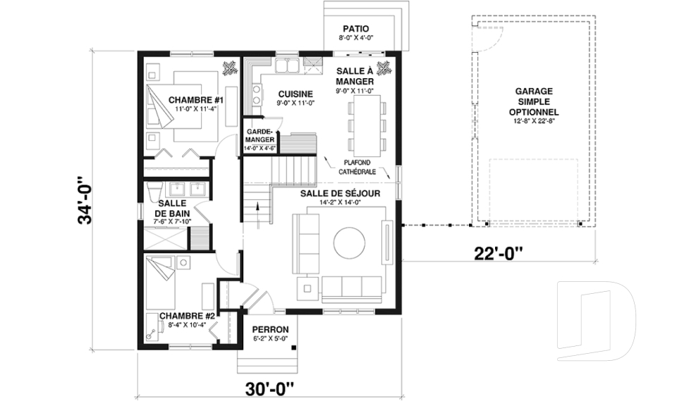 Rez-de-chaussée -  - St-Laurent