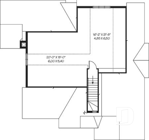 Espace boni - Modèle champêtre, grand espace boni, plafond cathédrale, garage - Halarion