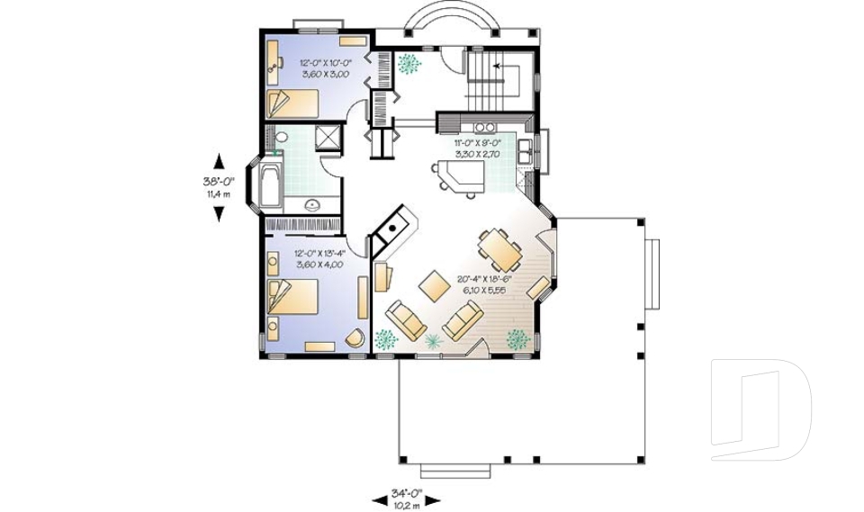 Rez-de-chaussée -  - Golf