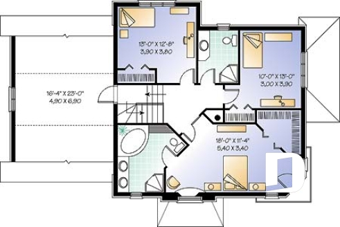 Étage - Modèle 2 étage,  garage, 3 chambres, espace boni impressionnant - Bourgeois