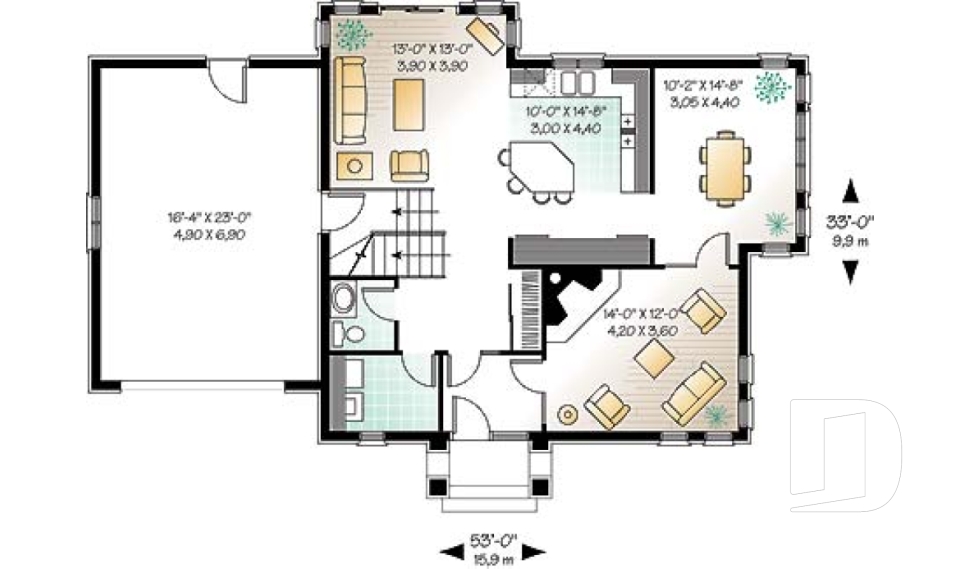 Rez-de-chaussée -  - Bourgeois