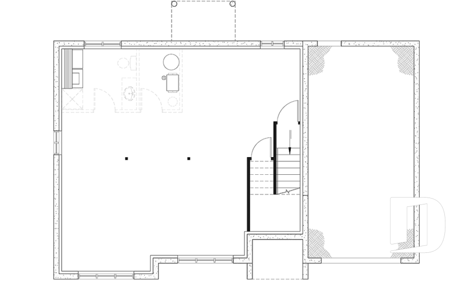 Sous-sol aménageable -  - Madeline 