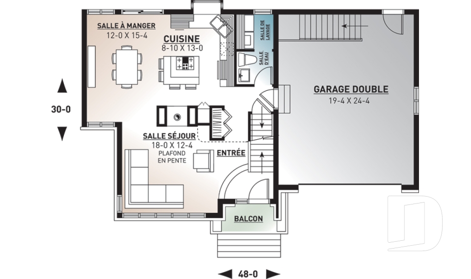 Rez-de-chaussée -  - Dennison