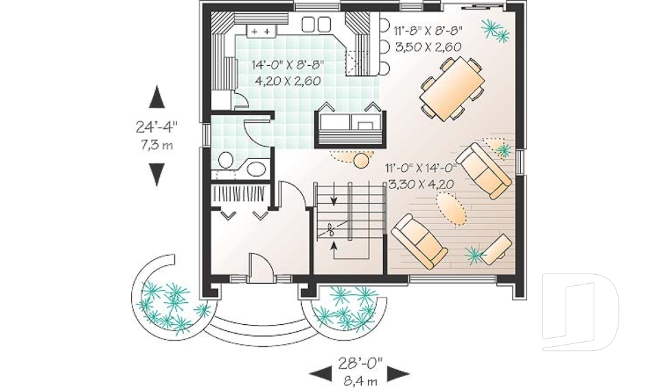 Rez-de-chaussée -  - Marquise
