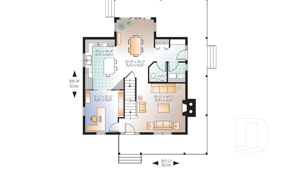 Rez-de-chaussée -  - La Campagnarde 2