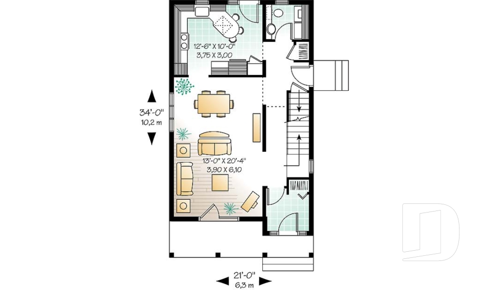 Rez-de-chaussée -  - Roseline