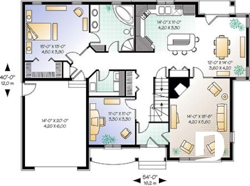 Rez-de-chaussée - Superbe maison à étage  avec 3 chambres, bureau, cuisine avec îlot, garage, buanderie au r-d-c  - Bourassa
