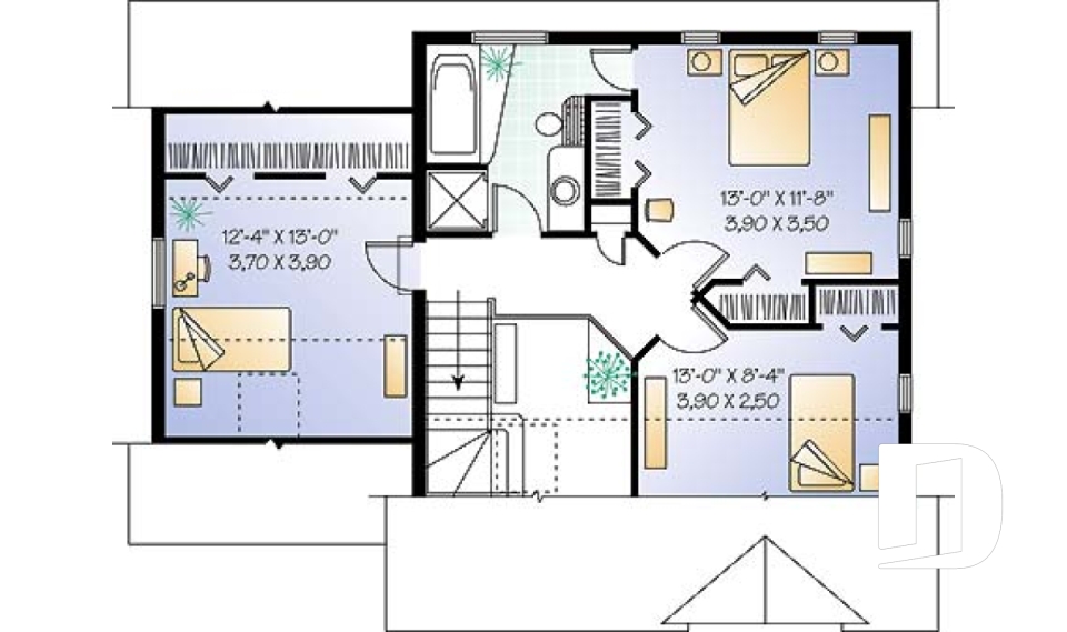 Étage -  - Bouleaux