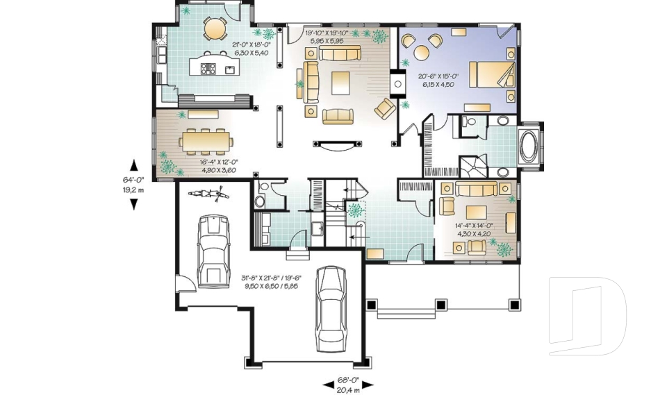 Rez-de-chaussée -  - East lake