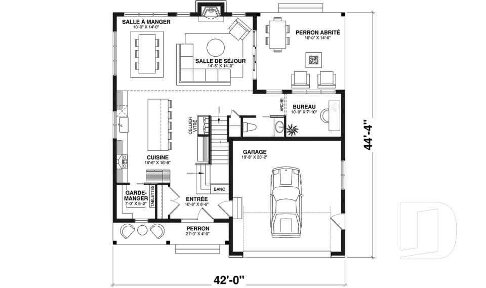 Rez-de-chaussée -  - St-Arnaud 4