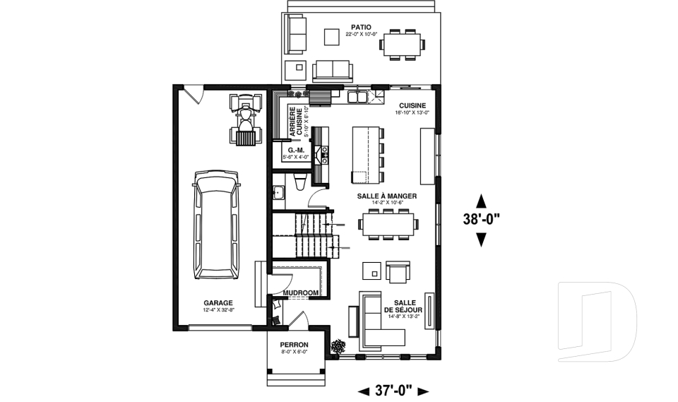 Rez-de-chaussée -  - Augusta 3