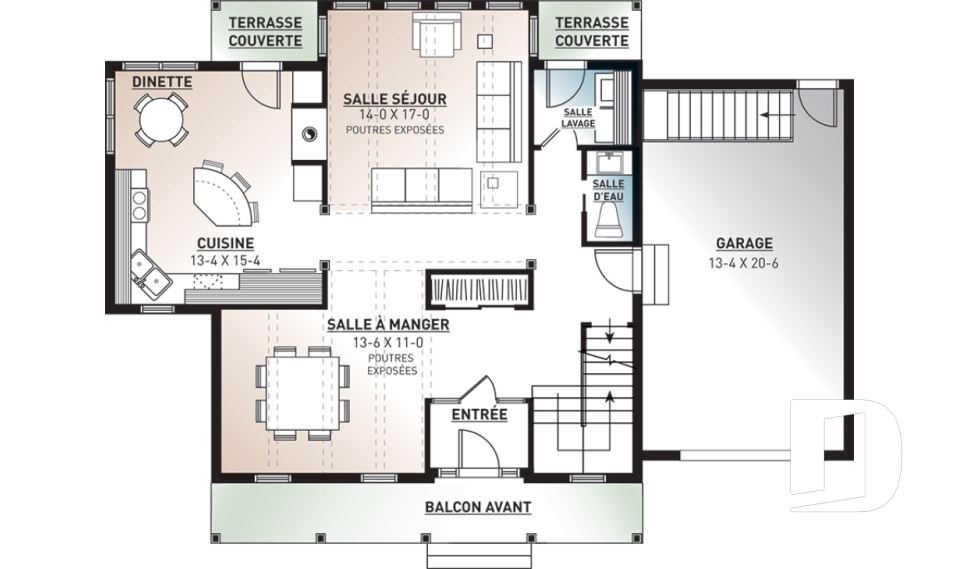 Rez-de-chaussée -  - Baker