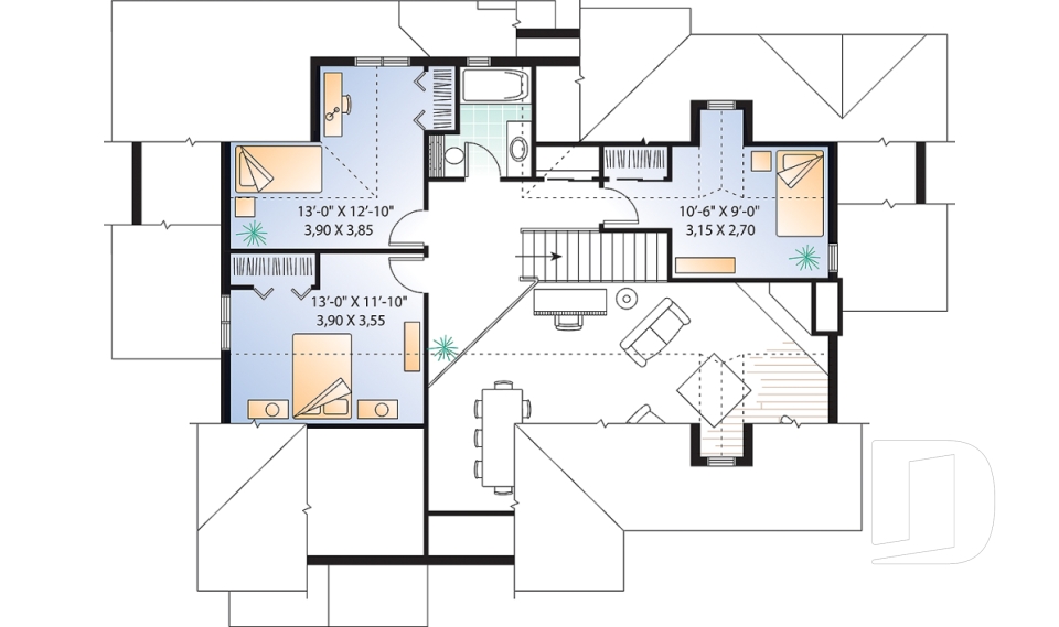 Étage -  - Lavallée