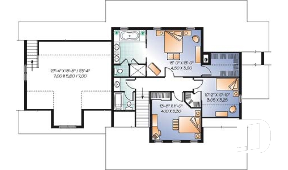 Étage -  - Coubertin
