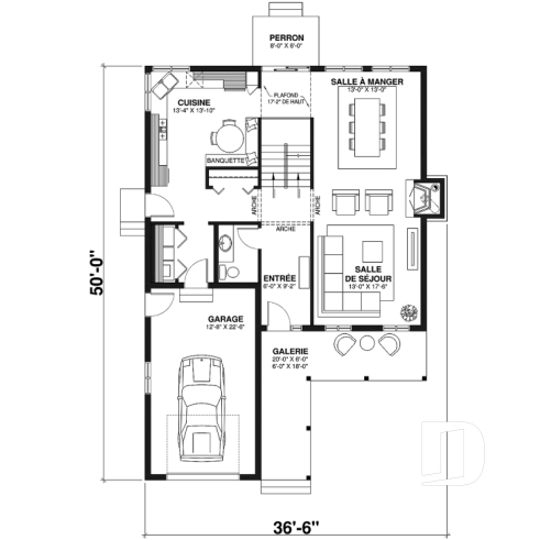 Rez-de-chaussée - Maison pour terrain étroit, garage avec accès par la buanderie, 3 grandes chambres, grand salon avec foyer - Kelowna