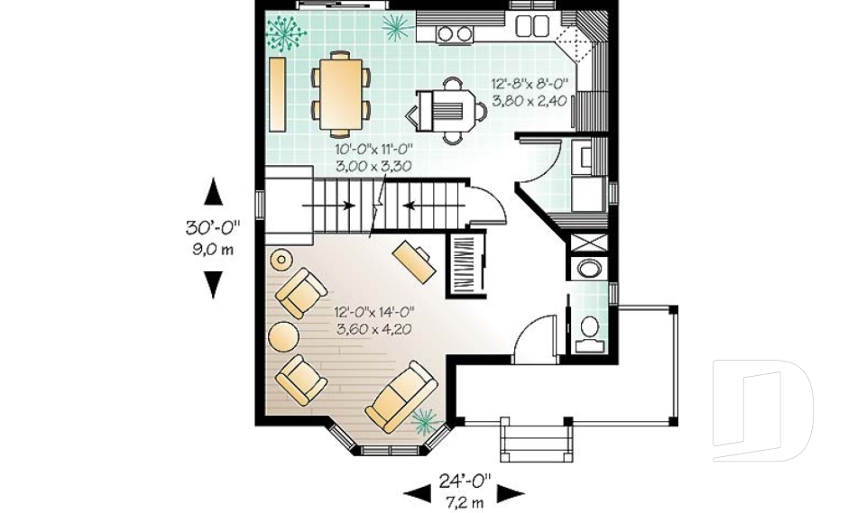 Rez-de-chaussée -  - Davenport