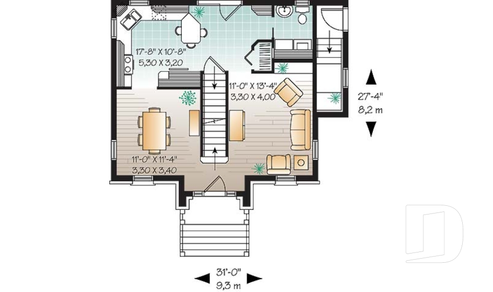 Rez-de-chaussée -  - Bernadotte