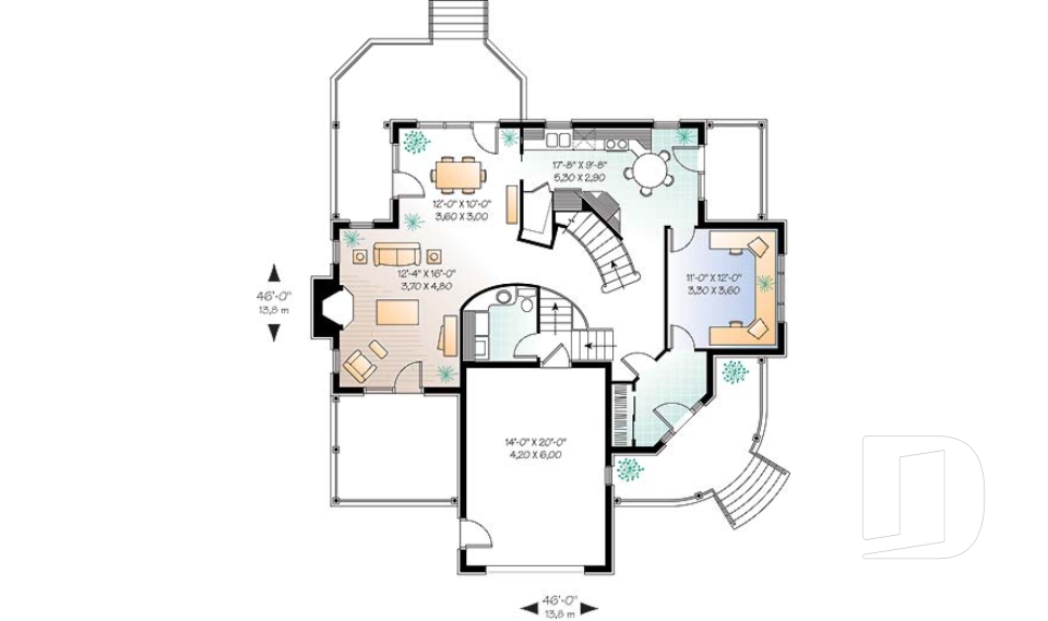 Rez-de-chaussée -  - Canne