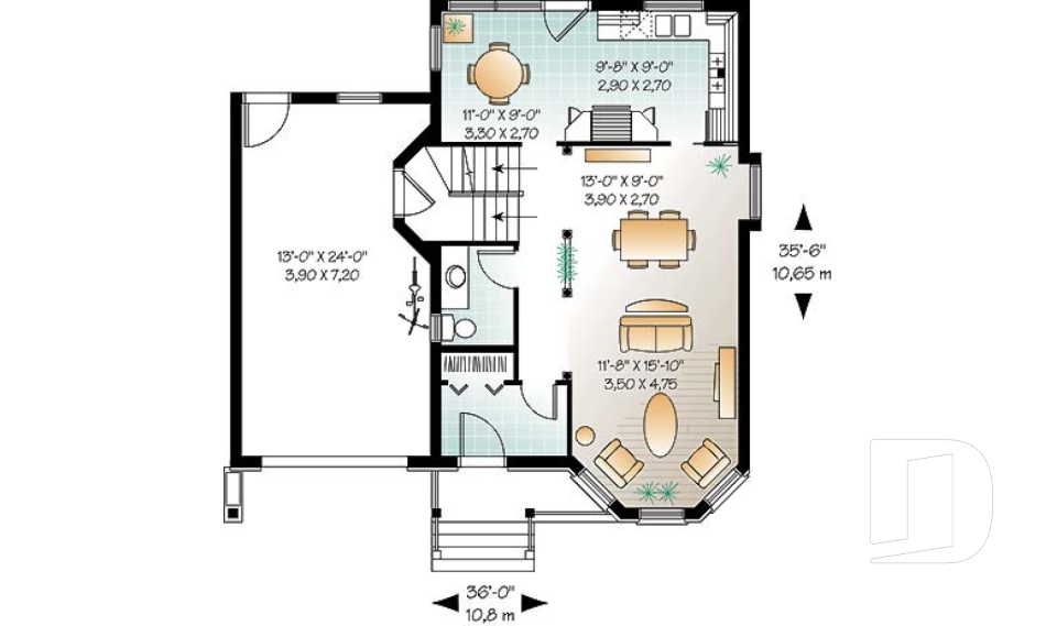 Rez-de-chaussée -  - Girardon