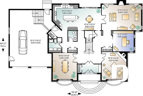 Rez-de-chaussée - Grande maison avec garage double, 4 chambres, 3.5 salles de bain, 2 salons, bureau à domicile, plafond 9' - Doric