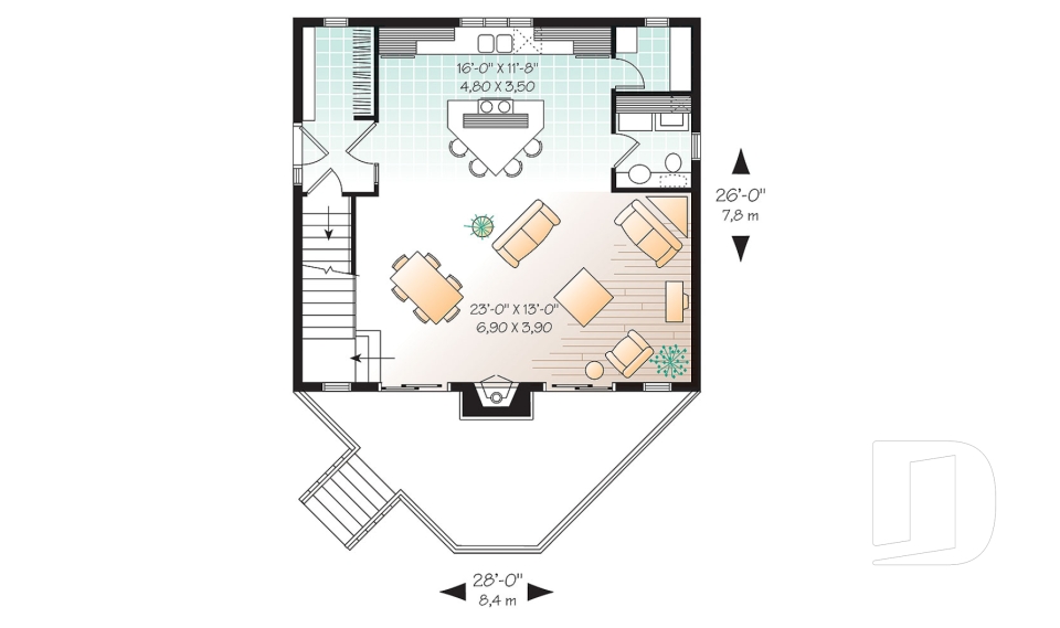Rez-de-chaussée -  - Larchmont 2