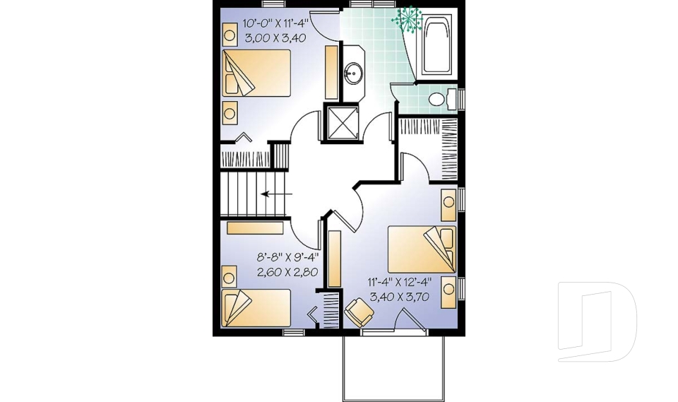 Étage option 2 -  - Larch Lake