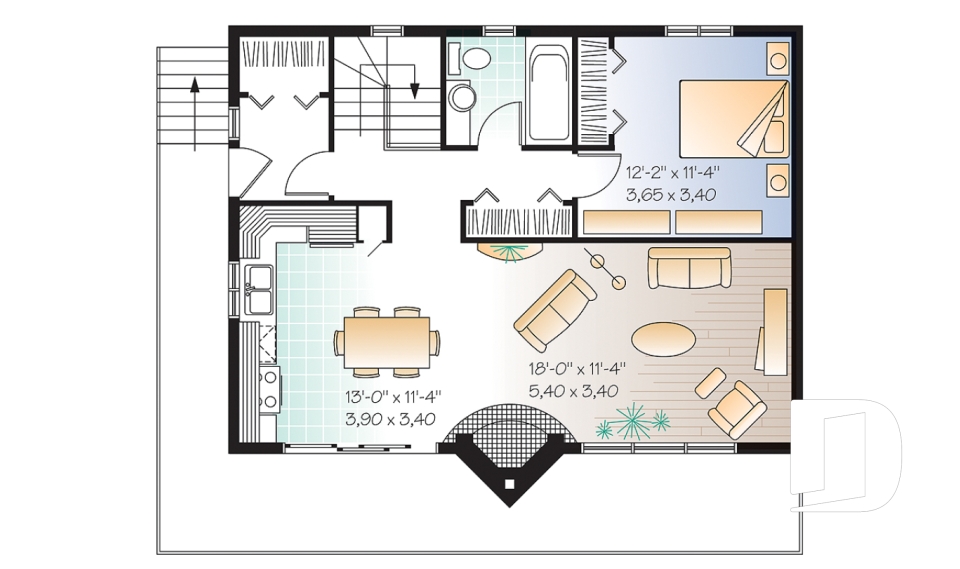 Rez-de-chaussée -  - Massif