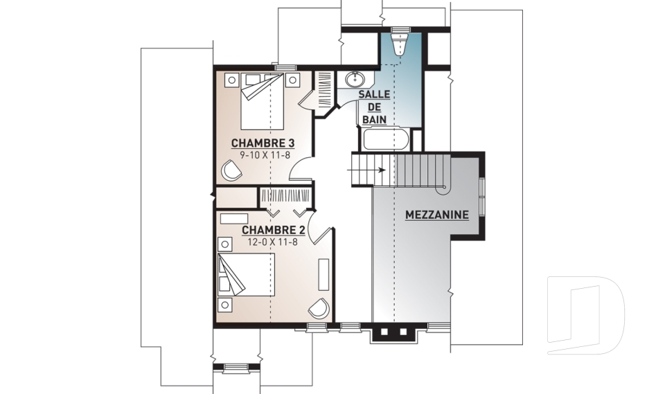 Étage -  - Charlemagne 4