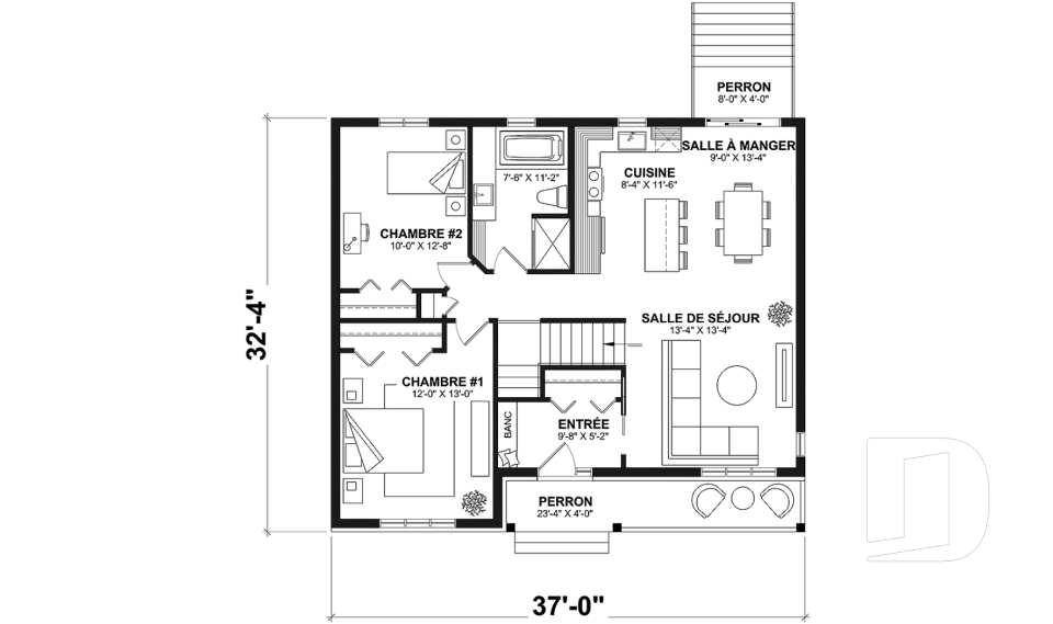 Rez-de-chaussée -  - Clarendon