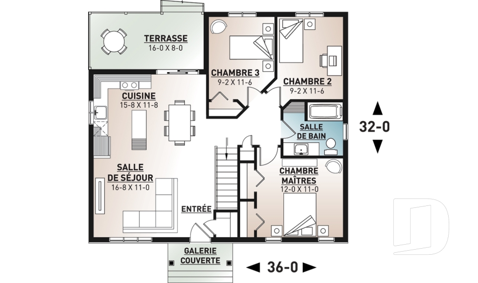 Rez-de-chaussée -  - Miranda 5