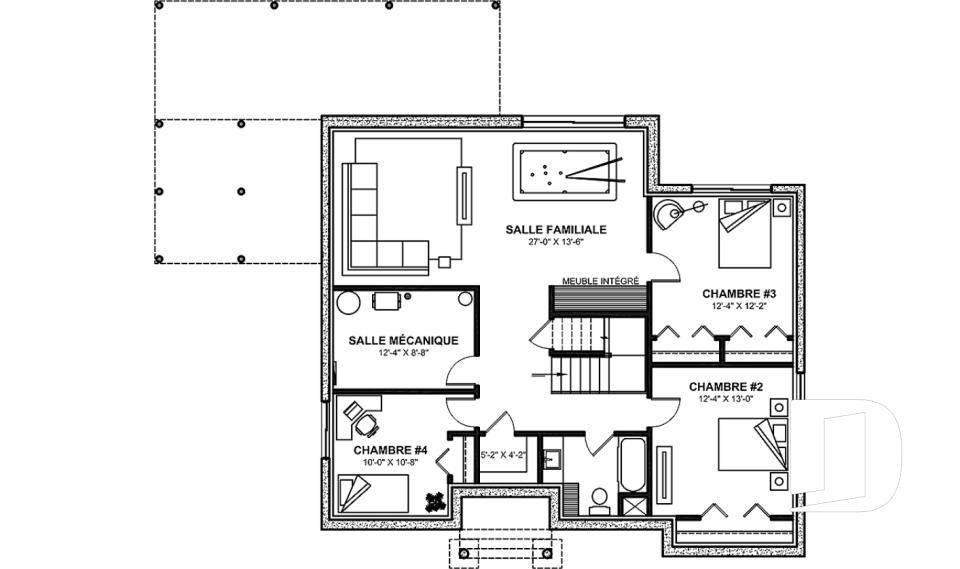 Sous-sol aménagé (Optionel $) -  - Muskoka