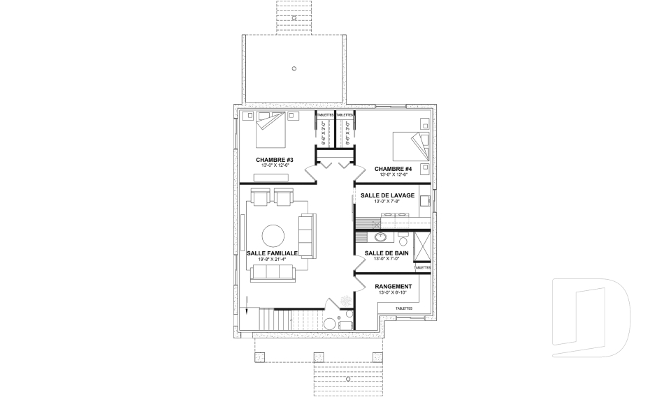Sous-sol aménagé (Optionel $) -  - Wellington