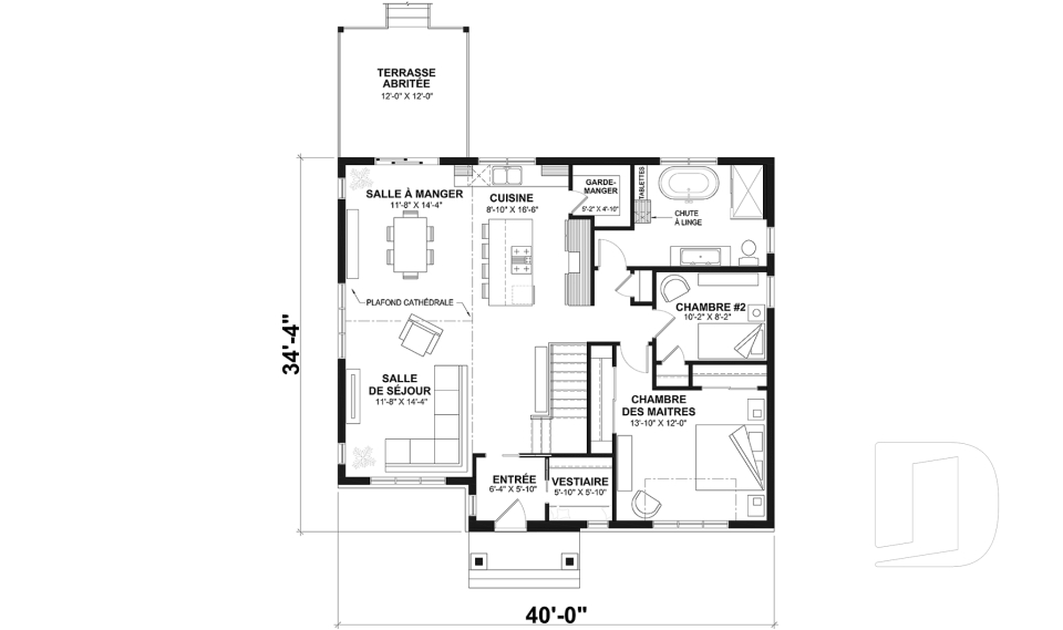 Rez-de-chaussée -  - Barrington 4