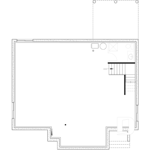 Sous-sol aménageable - Plain-pied de style américain BOSTON – plafonds 10’, foyer chaleureux et sous-sol modulable - Boston