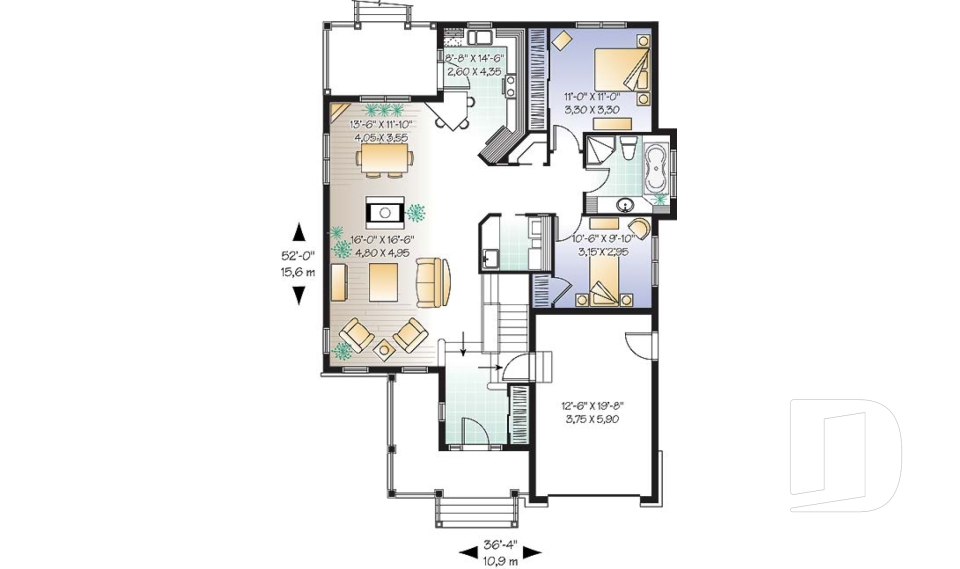 Rez-de-chaussée -  - Vigneau