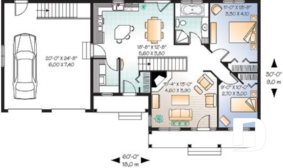 Rez-de-chaussée -  - Corydon