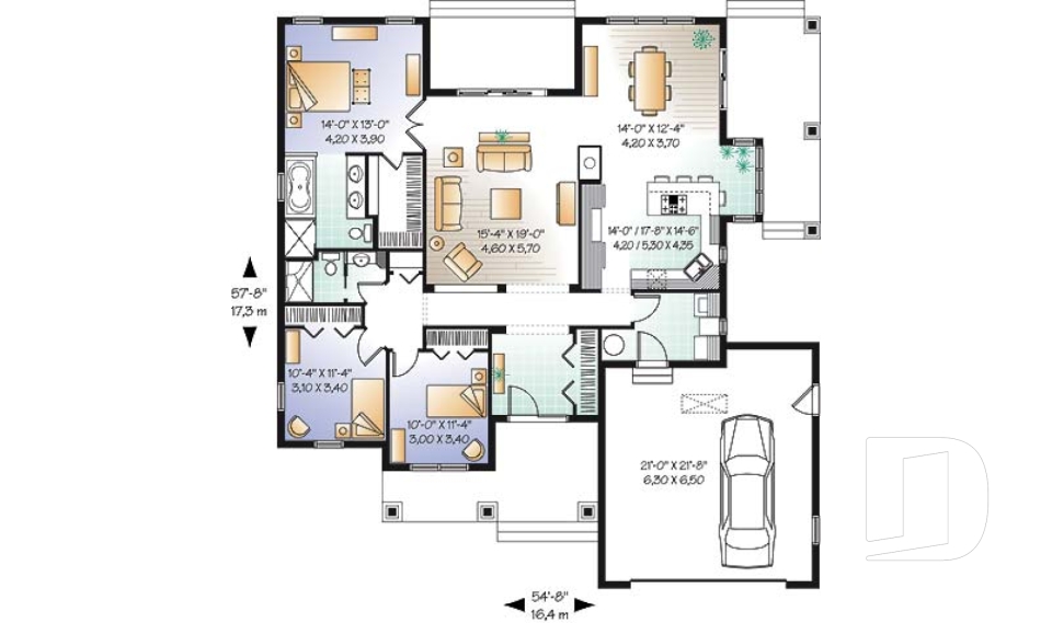 Rez-de-chaussée -  - Châtaignier 2