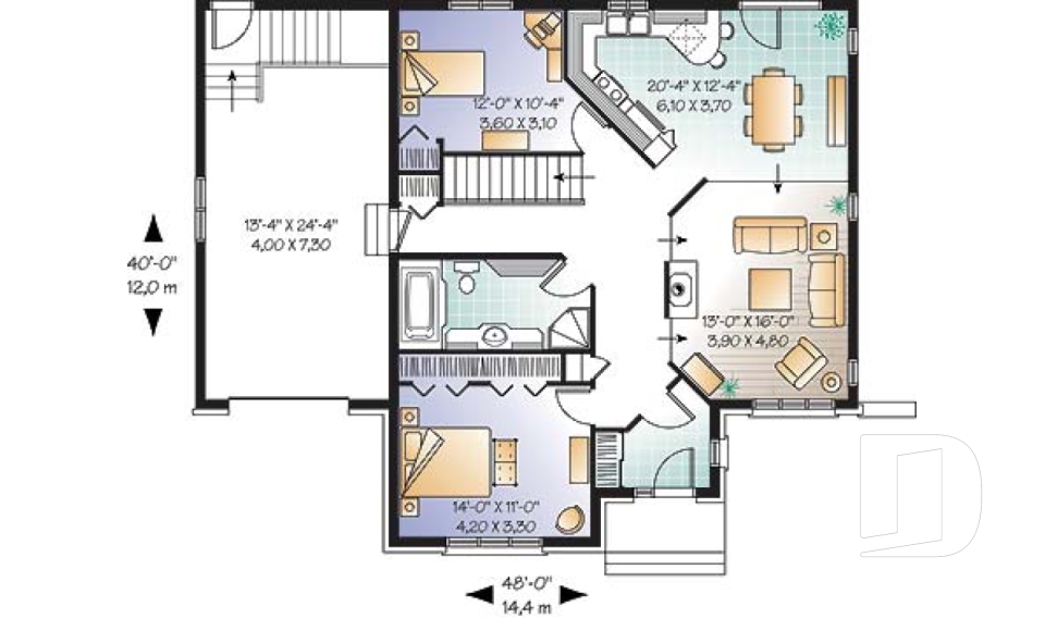 Rez-de-chaussée -  - Caplan