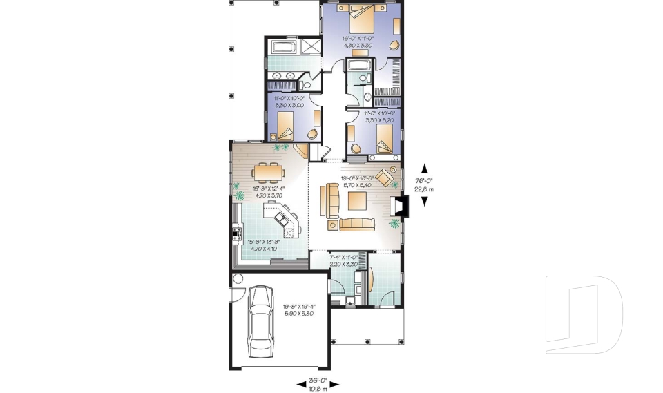 Rez-de-chaussée -  - Auriac