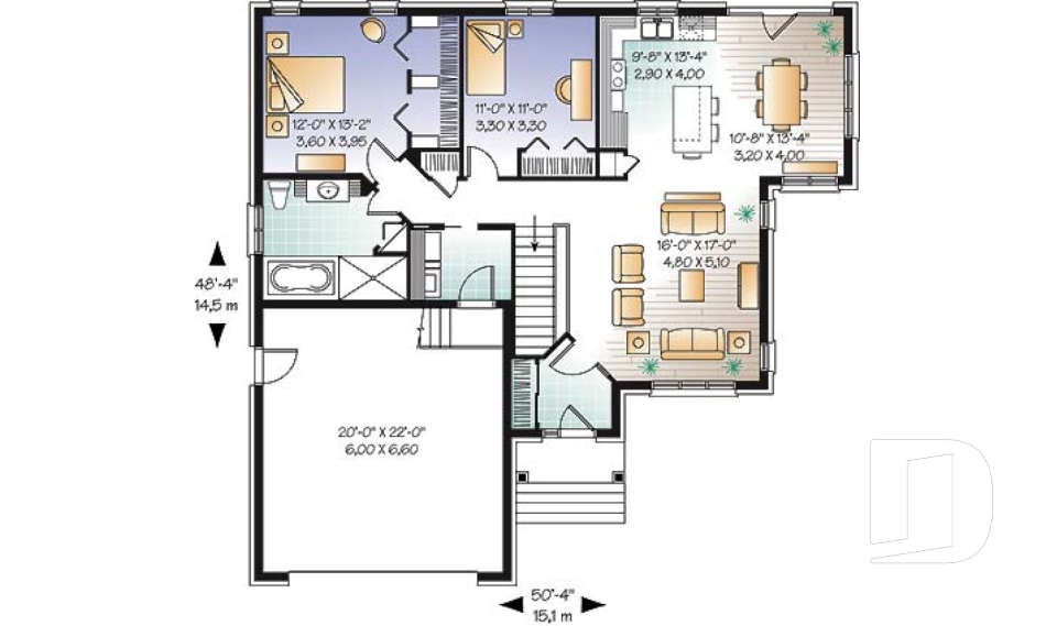 Rez-de-chaussée -  - Sylvestre 3